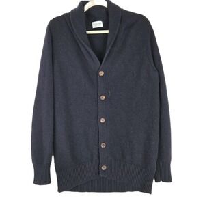 Pelikamo zurich mens cashmere button front grandpa sweater cardian cowl neck Med